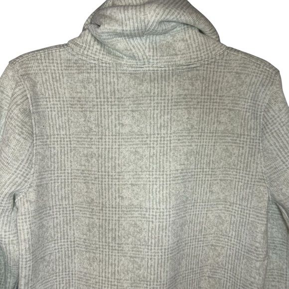 J.Crew Factory sweater sweatshirt plaid gray size medium - Picture 3 of 10